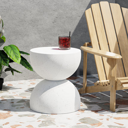 Levede Side Table Terrazzo Coffee Tables Beige-1942353404537999367