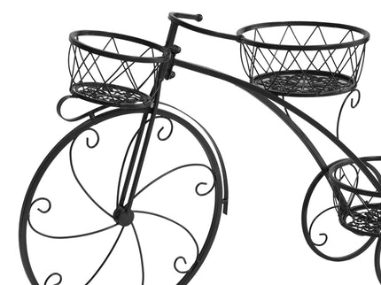 Levede Plant Stand Outdoor Indoor Metal Black-1864184708611575813