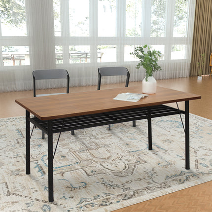Levede Dining Table Storage Shelf 4-6 Seater 150cm-1975420499123113991