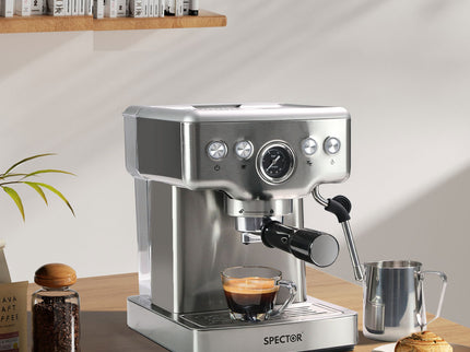 Spector 20 Bar Coffee Machine Espresso Maker with Milk Frother-1942353418802827270