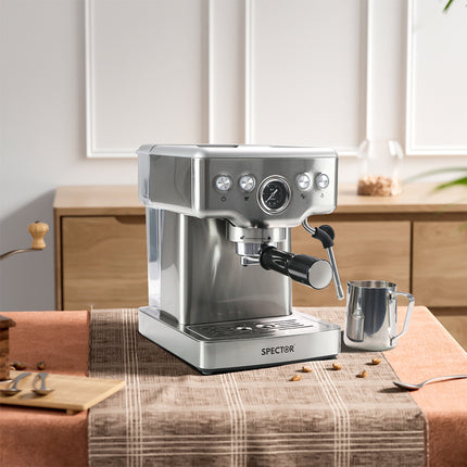 Spector 20 Bar Coffee Machine Espresso Maker with Milk Frother-1973194089486749703