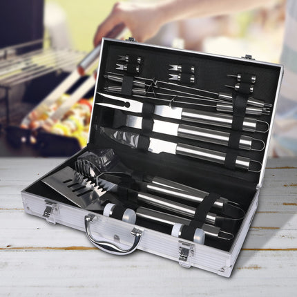 Moyasu 18Pcs BBQ Tool Set Stainless-1975420517120872454