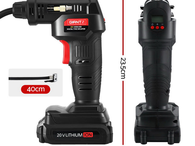 Giantz 20V Air Compressor 120PSI Electric Portable Air Inflator LED Light
