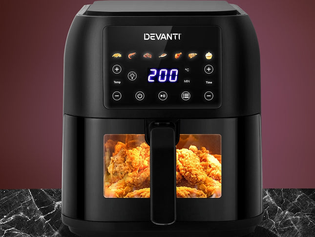Devanti Air Fryer 8L LCD Fryers