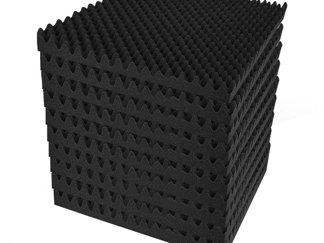 Alpha Acoustic Foam 40pcs 50x50x5cm Sound Absorption Proofing Panels Eggshell
