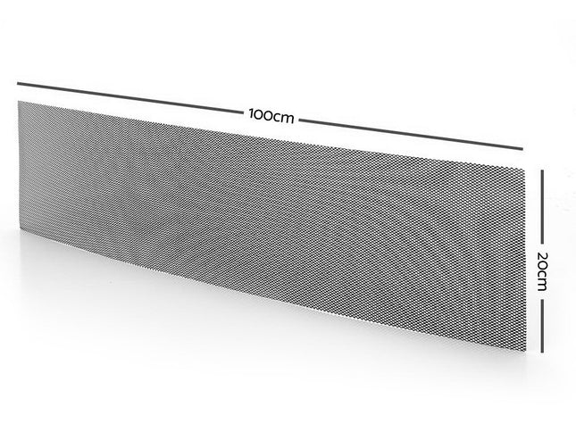 Gardeon Gutter Guard Aluminium Mesh 30M 100x20cm Black