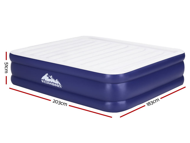 Weisshorn Air Mattress King Inflatable Bed Air bed 51cm