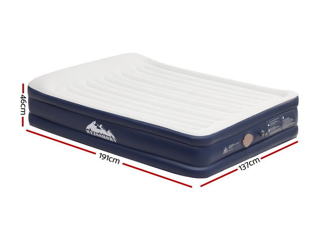 Weisshorn Air Mattress Double Inflatable Bed 46cm Air bed