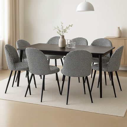 Levede 8x Dining Chairs Kitchen Cafe-2006732721614884871