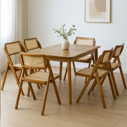 Levede 6X Foldable Rattan Dining Chairs-2006732727046508551