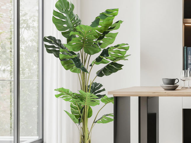 Artiss 140cm Artificial Monstera Tree Faux Trees Indoor Decor Artificial Plants Lifelike Plant 1.4M