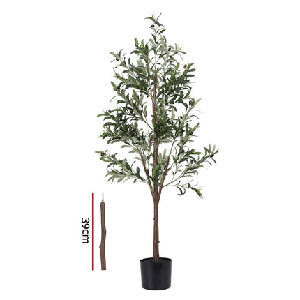 Artiss 180cm Artificial Olive Tree Faux Trees Indoor Decor Artificial Plants Lifelike Plant 1.8M