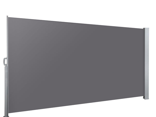 Instahut Side Awning Sun Shade Outdoor Blinds Retractable Screen 1.4X3M GR