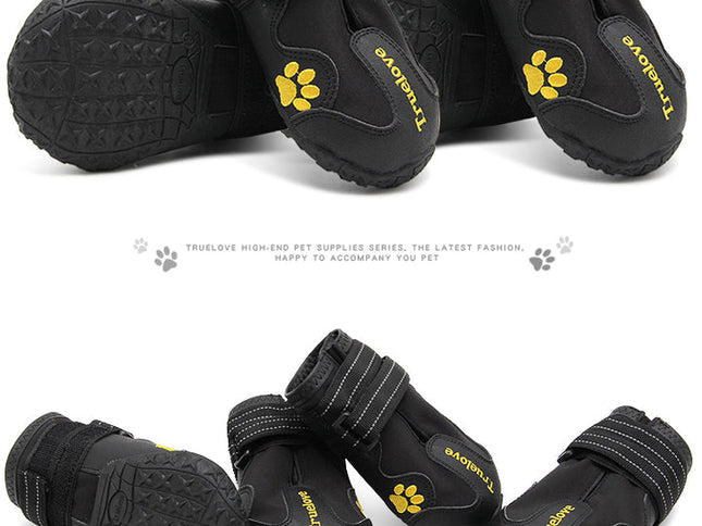 True Love Outdoor Adventure Dog Shoes - Black, Size 3-1831155655772344322