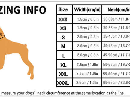 True Love Heavy Duty Reflective Dog Collar - Orange, 2XL-1831155603020582914