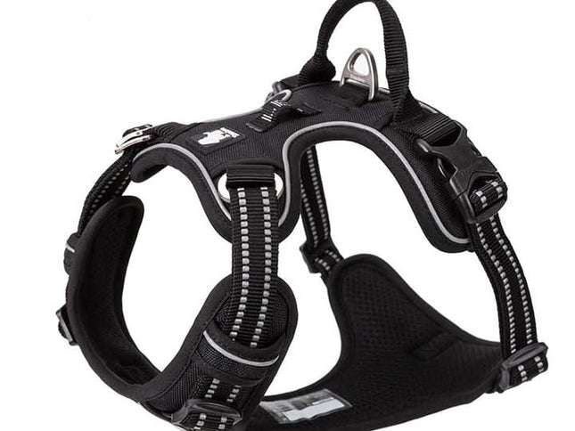 True Love No Pull Explosion Proof Dog Harness - Black, M-1831155631894171650