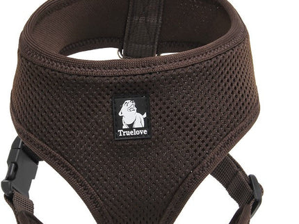 Dog Harness with Steel D Ring - Brown, L-1831155620481470464