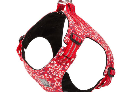 True Love Floral Doggy Harness - Red, M-1831155624130514944
