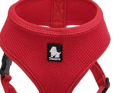 Dog Harness with Steel D Ring - Red, L-1831155623530729472