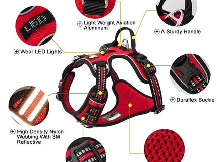 True Love No Pull Explosion Proof Dog Harness - Orange, M-1831155635618713605