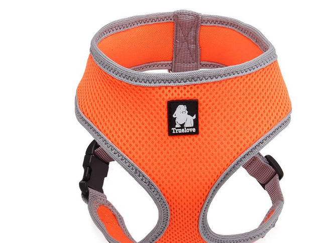 Dog Harness with Steel D Ring - Orange, XL-1831155622889000960
