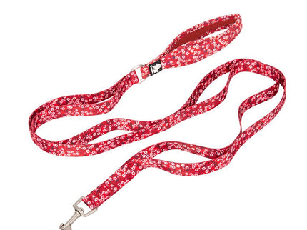 True Love Floral Multi Handle Dog Lead - Red, S-1831155654207868928