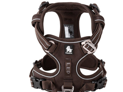 True Love No Pull Explosion Proof Dog Harness - Brown, M-1831155633139879936