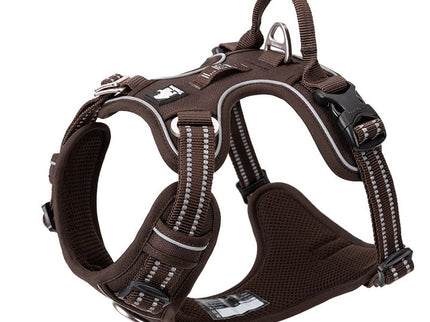 True Love No Pull Explosion Proof Dog Harness - Brown, M-1831155633139879938