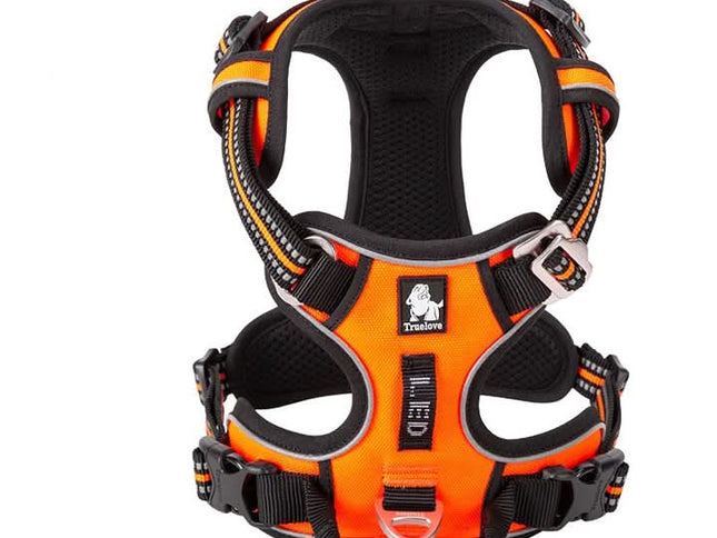 True Love No Pull Explosion Proof Dog Harness - Orange, XL-1831155629016879105