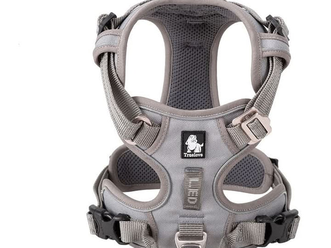 True Love No Pull Explosion Proof Dog Harness - Grey, XL-1831155632024195073