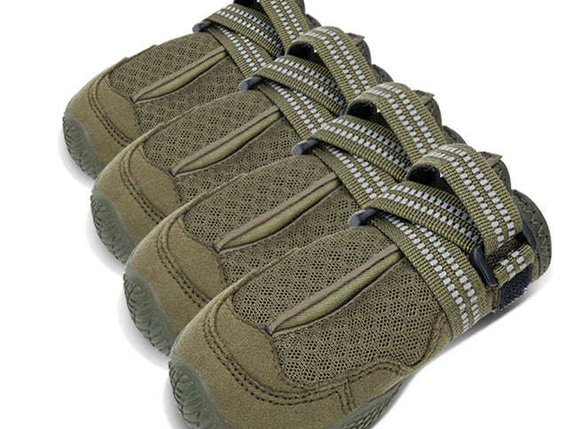 Whinhyepet Outdoor Adventure Dog Shoes - Green, Size 8-1831155667147296768