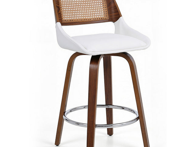 Artiss Wooden Bar Stools Swivel Kitchen Counter Stool Chair 60cm Seat Height