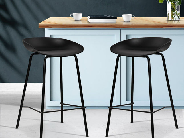 Artiss 2x Bar Stools Kitchen Counter Stools Metal