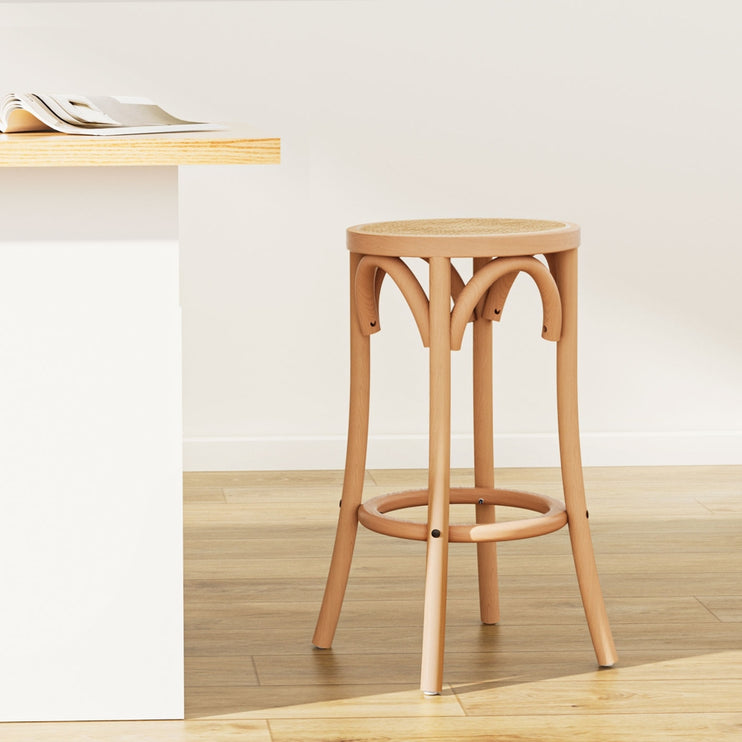 Artiss Bar Stool Rattan Seat Wooden