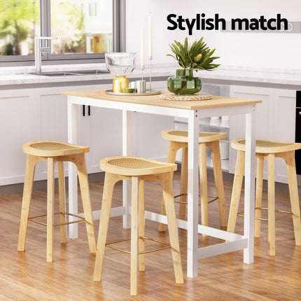 Artiss Bar Table and Stools Set Dining Desk Kitchen Chairs Cafe Pub