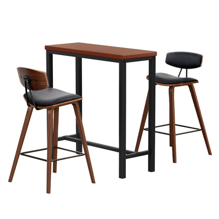 Artiss Bar Table and Stools Set Dining Desk Kitchen Chairs Cafe Pub