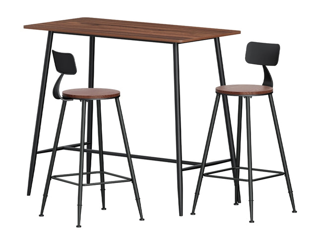 Artiss Bar Table and Stools Set Dining Desk Kitchen Chairs Cafe Pub