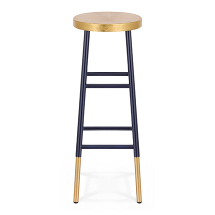 Artiss Bar Stools Metal Gold Navy