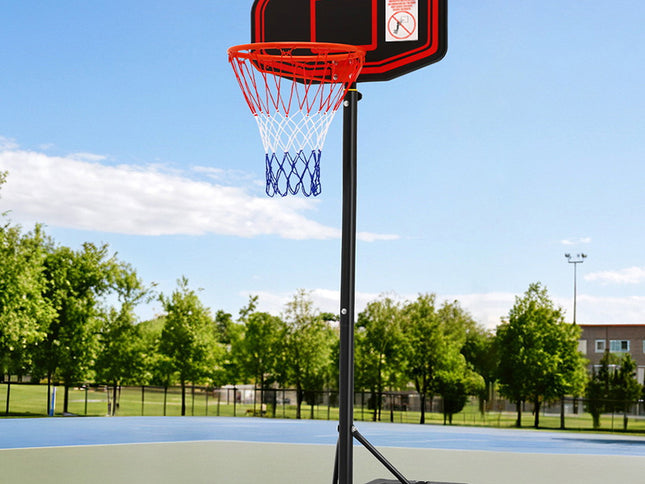 Everfit 2.1M Basketball Hoop Stand System Adjustable Portable Pro Kids Black