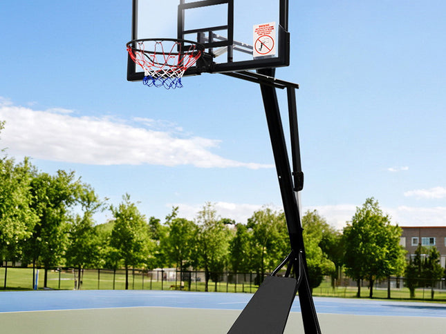 Everfit 3.05M Basketball Hoop Stand System Adjustable Height Portable Black Pro