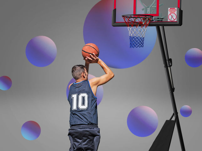 Everfit 3.05M Basketball Hoop Stand System Adjustable Height Portable Red Pro