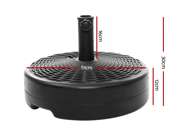 Instahut 51cm Outdoor Umbrella Base Round Stand Pod