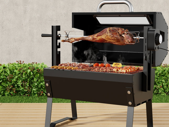 Grillz BBQ Grill Charcoal Electric Smoker Roaster