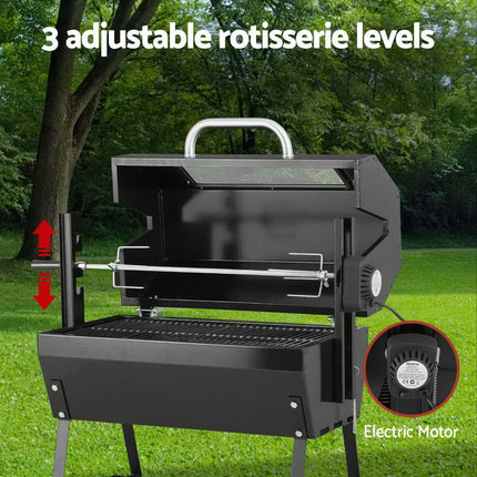 Grillz BBQ Grill Charcoal Electric Smoker Roaster