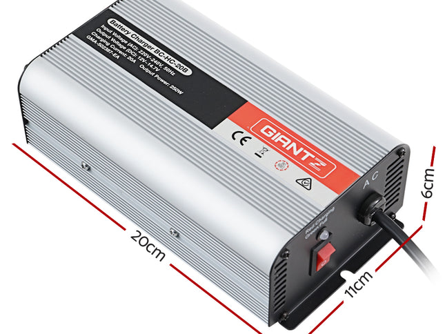 Giantz 12V 20A Car Battery Charger Inverter 20 Amp ATV 4WD Boat Caravan