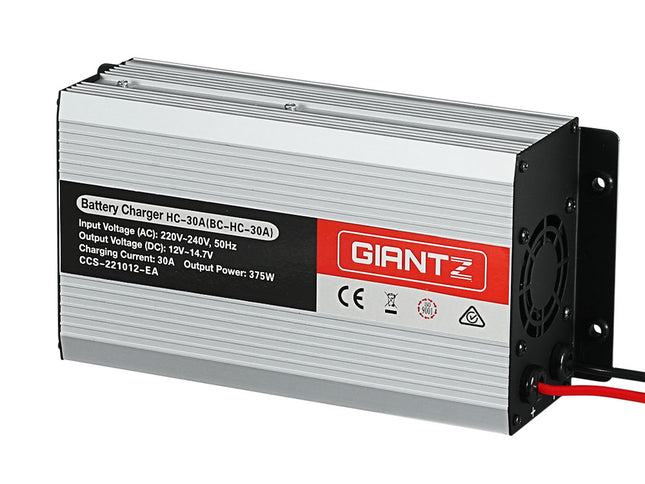 Giantz 12V 30A Car Battery Charger 30Amp ATV 4WD Boat Caravan