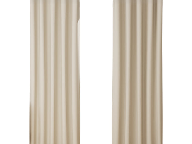 Artiss 2X Blockout Curtains Eyelet 180x213cm Beige