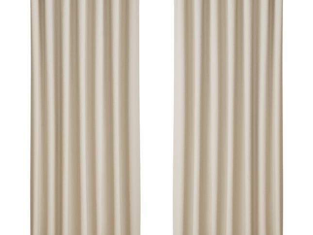 Artiss 2X Blockout Curtains Eyelet 240x230cm Beige