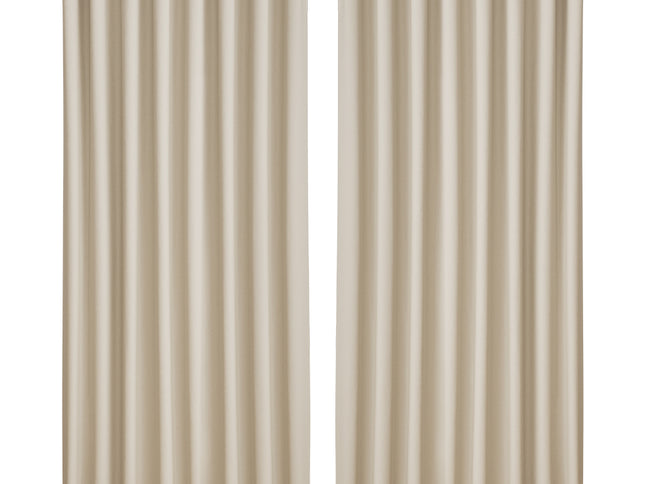 Artiss 2X Blockout Curtains Eyelet 300x230cm Beige