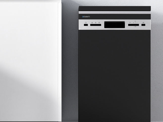Devanti 10 Place Settings Freestanding Dishwasher Black